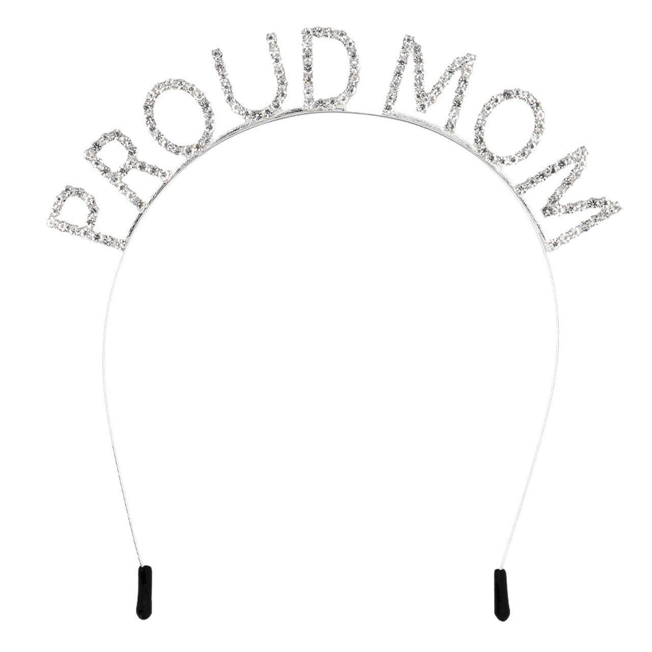 Op deze afbeelding zie je een Accessoires, van het merk Boland. Metalen Zilveren Bling Bling Diadeem Proud Mom