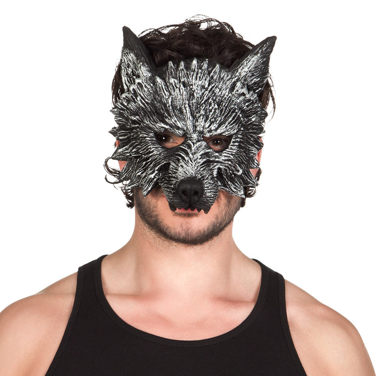 Op deze afbeelding zie je een Accessoires, van het merk Boland. Foam Halfmasker Weerwolf