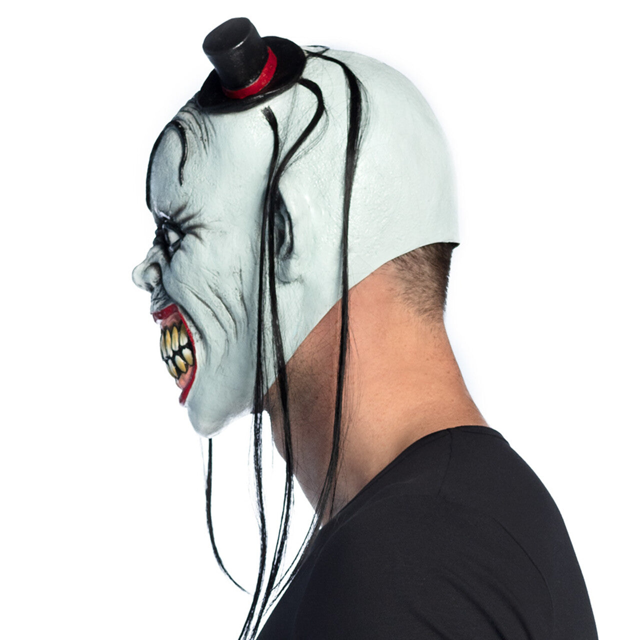 Op deze afbeelding zie je een Accessoires, van het merk Boland. Masker Met Haar Clown Slechte Rik