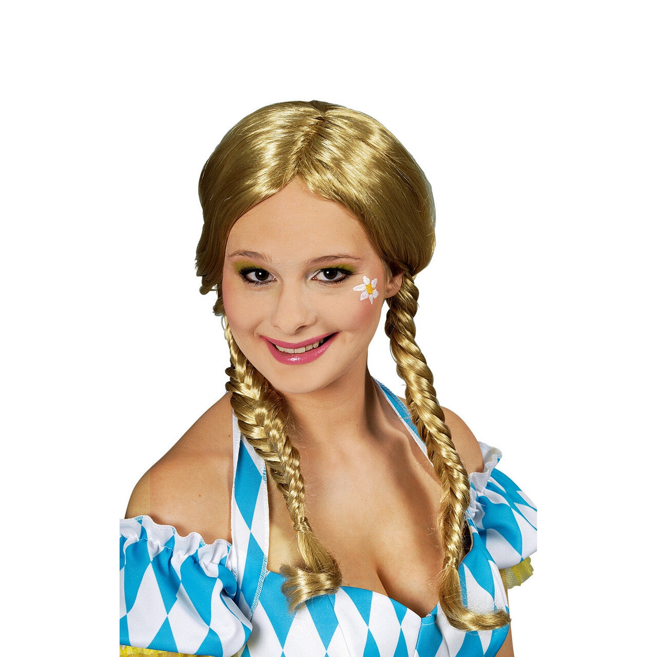 Op deze afbeelding zie je een Accessoires, van het merk Chaks. Pruik Arabella Tirol Blond