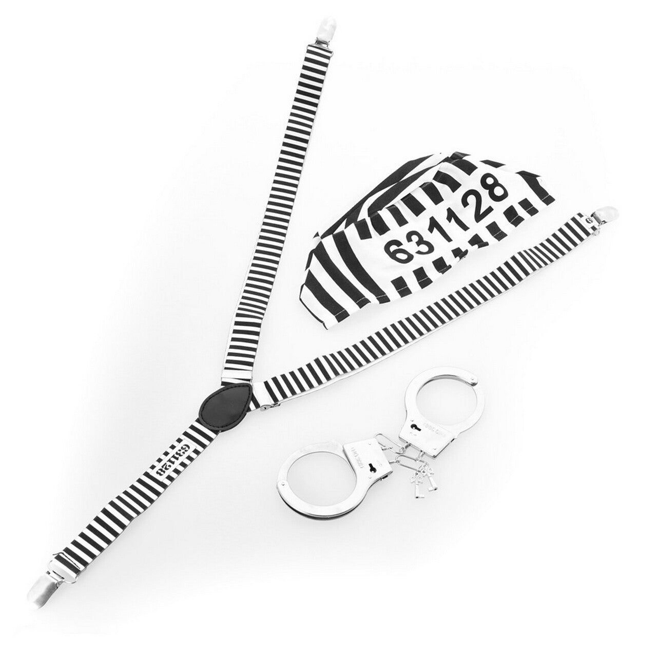 Op deze afbeelding zie je een Accessoires, van het merk Chaks. Gevangene Set 3 Stuks Zwart Wit