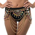 Sexy Roze Diamanten Festival Rok Vrouw