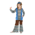 Born In The 60s Hippie Blue Kind Kostuum