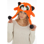 Op deze afbeelding zie je een Accessoires, van het merk Chaks. Oranje Wasbeer Muts