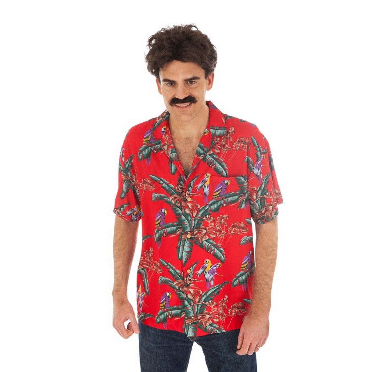 Op deze afbeelding zie je een Kostuums, van het merk Chaks. Hawaii In The Red Sky Shirt Man