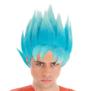 Op deze afbeelding zie je een Accessoires, van het merk Chaks. Super Blauwe Goku Pruik