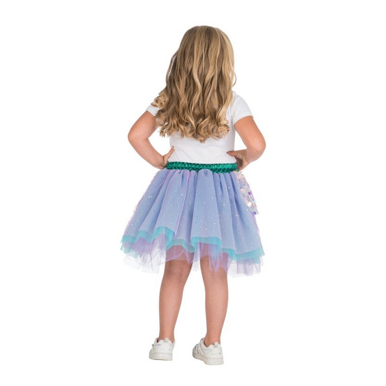 Op deze afbeelding zie je een Kostuums, van het merk Chaks. Zeemeermin Tutu Met Glitters Meisje