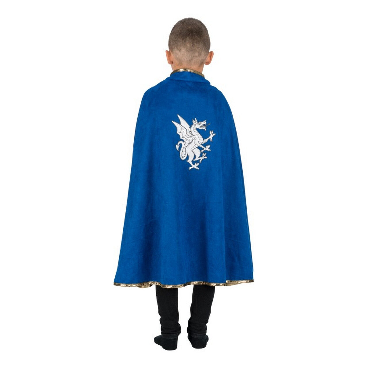 Op deze afbeelding zie je een Kostuums, van het merk Chaks. Omkeerbare Ridder Cape Rood Blauw Jongen Kostuum