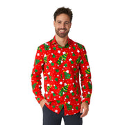 Op deze afbeelding zie je een Accessoires, van het merk Opposuits. Christmas Trees Stars Red