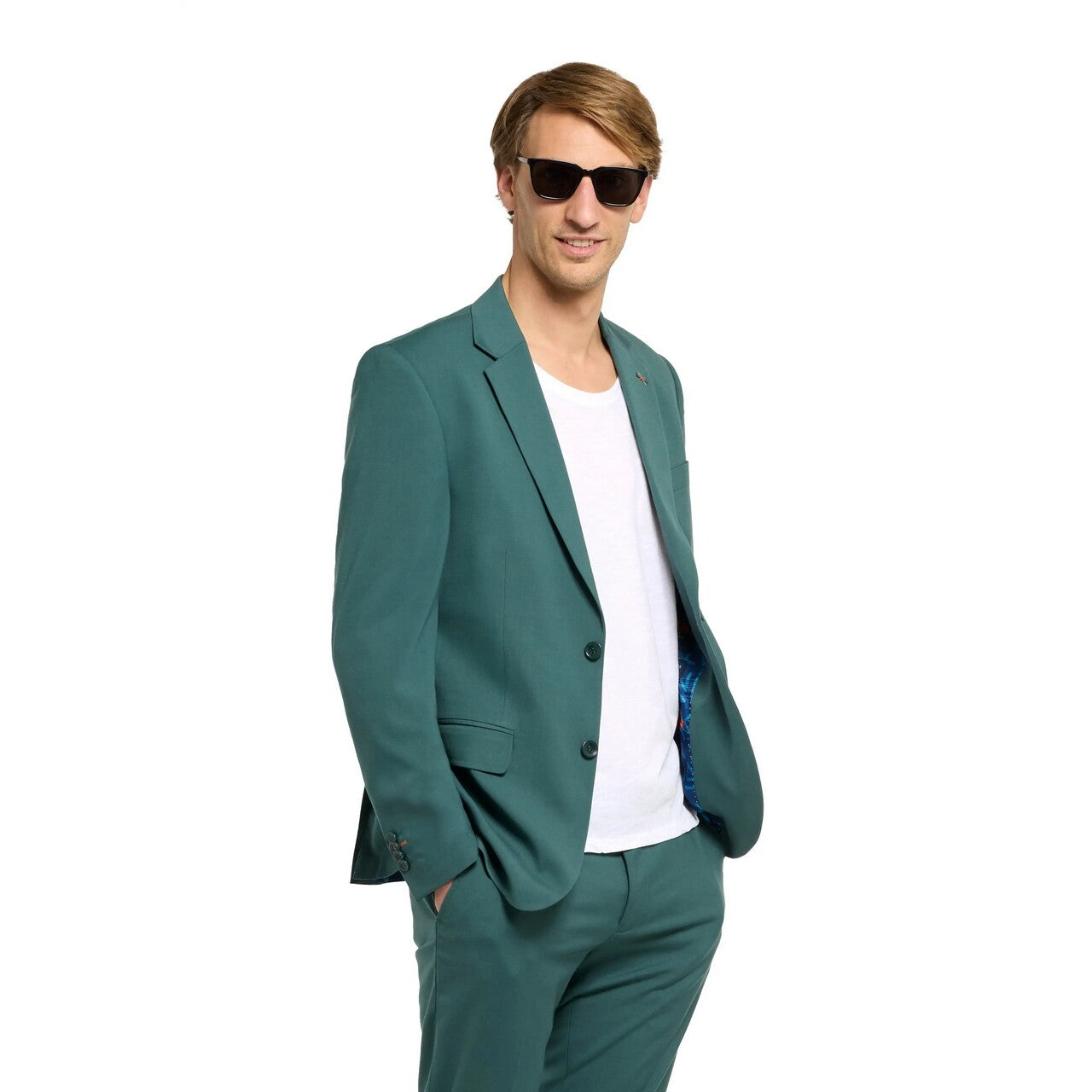 Op deze afbeelding zie je een Kostuums, van het merk Opposuits. Daily Posy Green Celebration Man Kostuum