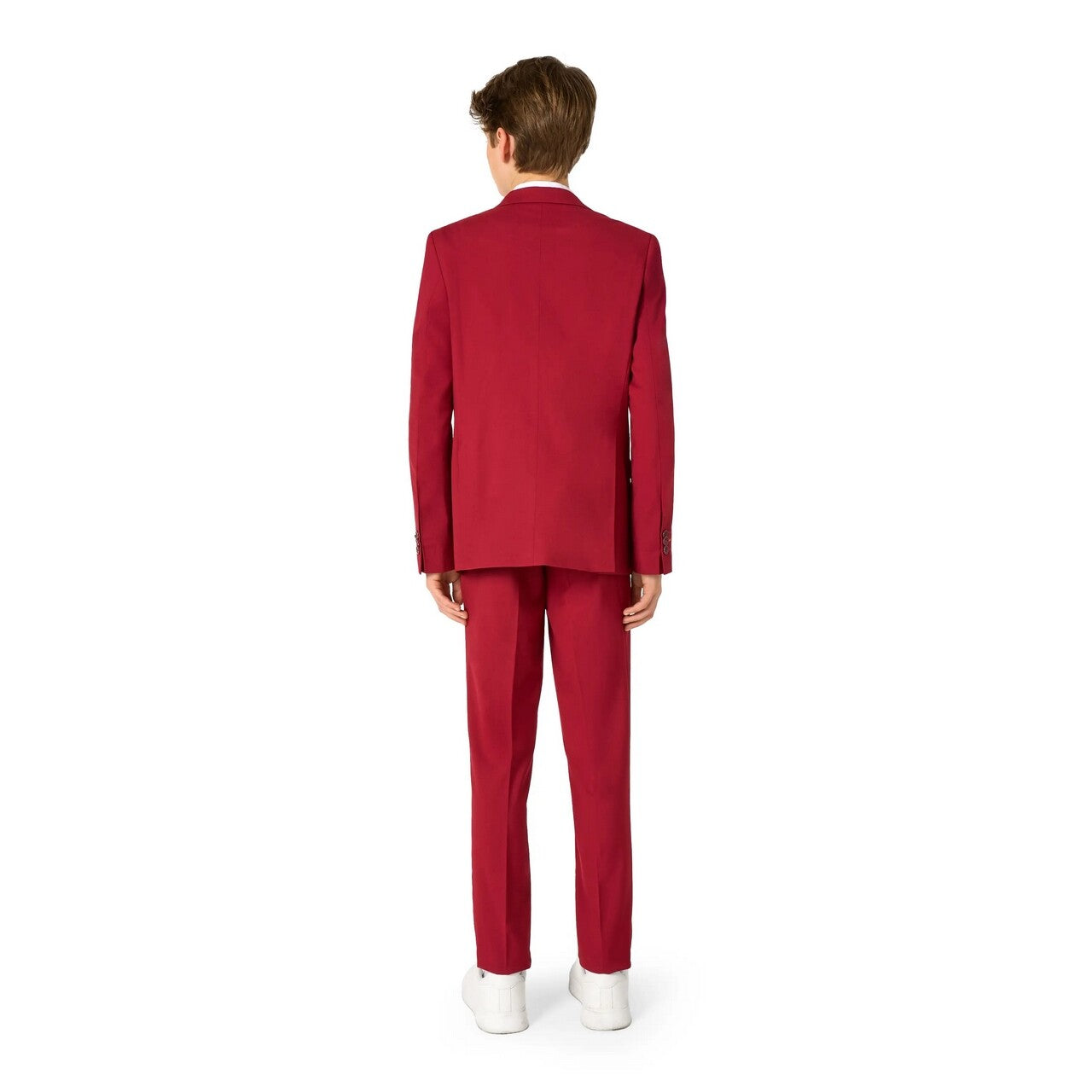Op deze afbeelding zie je een Kostuums, van het merk Opposuits. Daily Bright Burgundy Tiener Jongen Kostuum