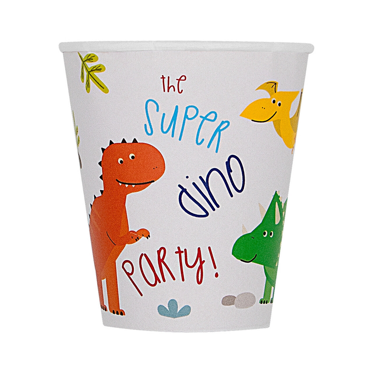 Op deze afbeelding zie je een Decoratie, van het merk Funidelia. Super Dinos Party Bekers 8 Stuks