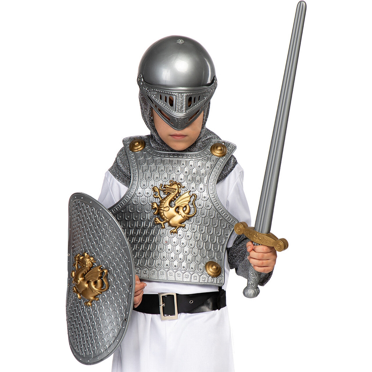 Op deze afbeelding zie je een Accessoires, van het merk Funidelia. Glimmende Ridder Set