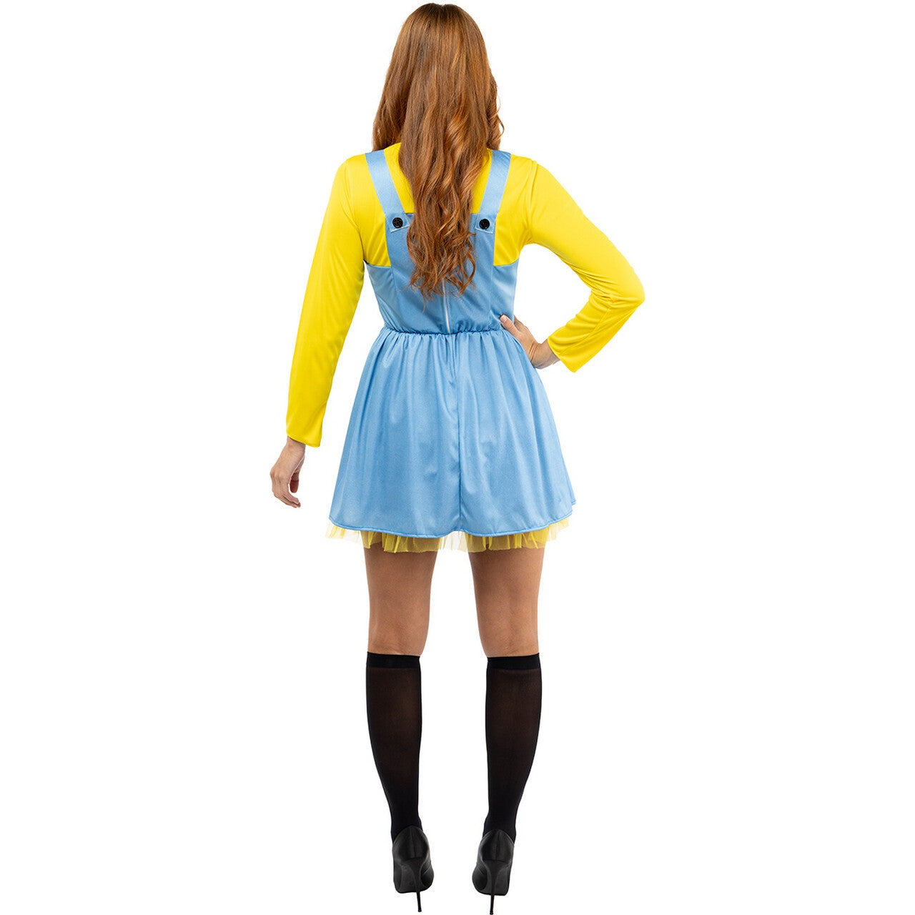 Op deze afbeelding zie je een Kostuums, van het merk Funidelia. Minions Davina Go Bananas Vrouw Kostuum