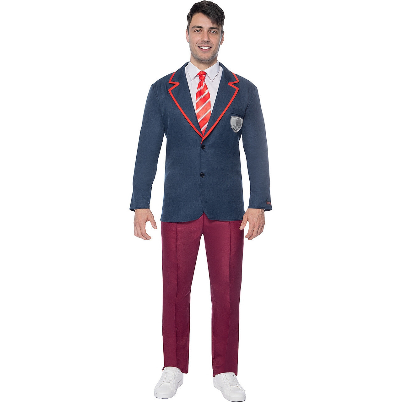 Op deze afbeelding zie je een Kostuums, van het merk Funidelia. Elite Highschool Student Man Kostuum