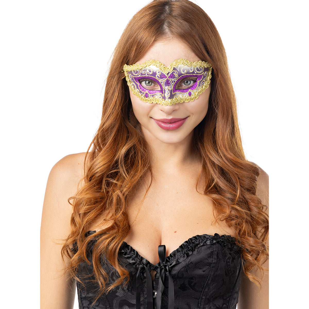 Op deze afbeelding zie je een Kostuums, van het merk Funidelia. Mystique Venetiaanse Oogmaskers 4 Stuks Vrouw Kostuum