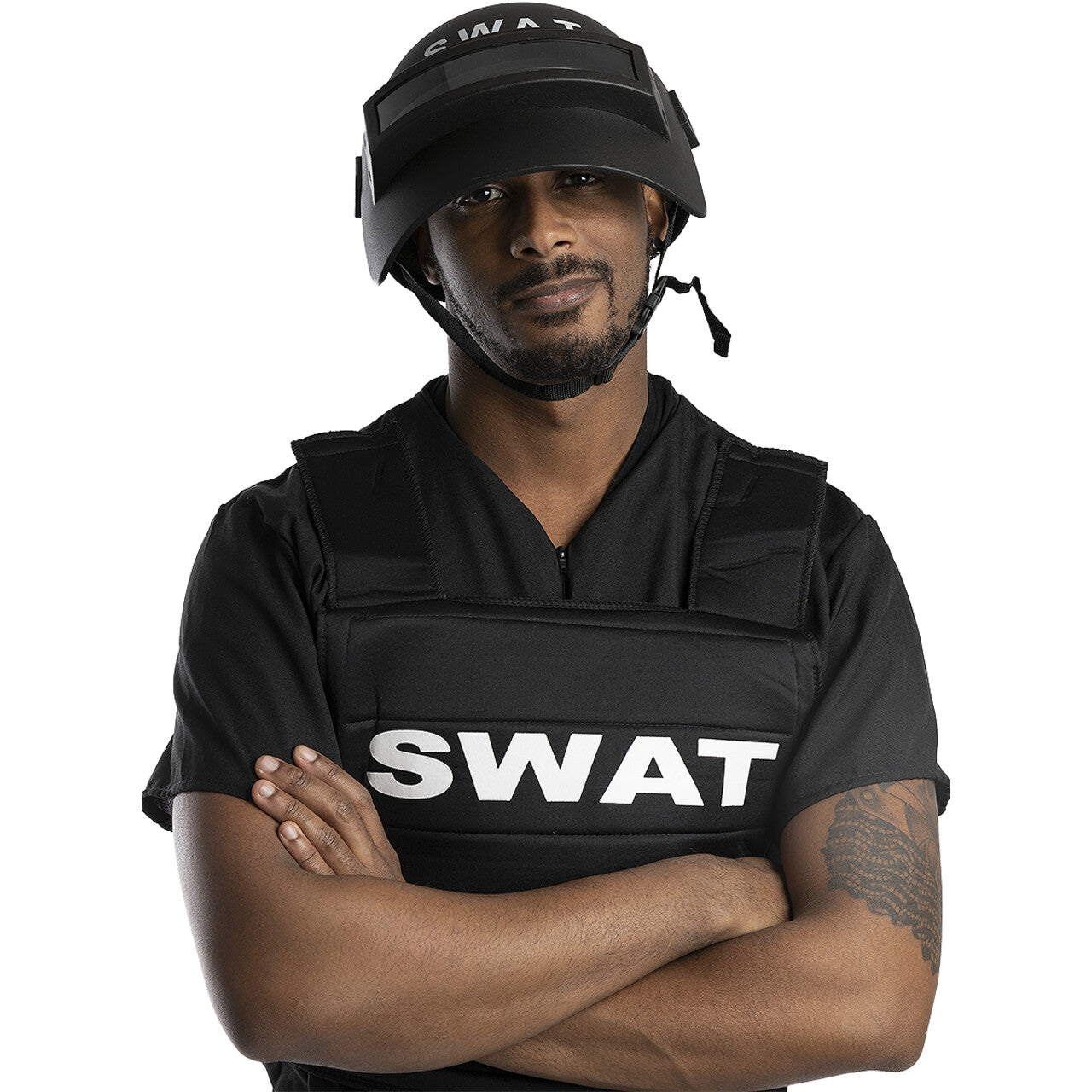 Op deze afbeelding zie je een Accessoires, van het merk Funidelia. Swat Riot Helm