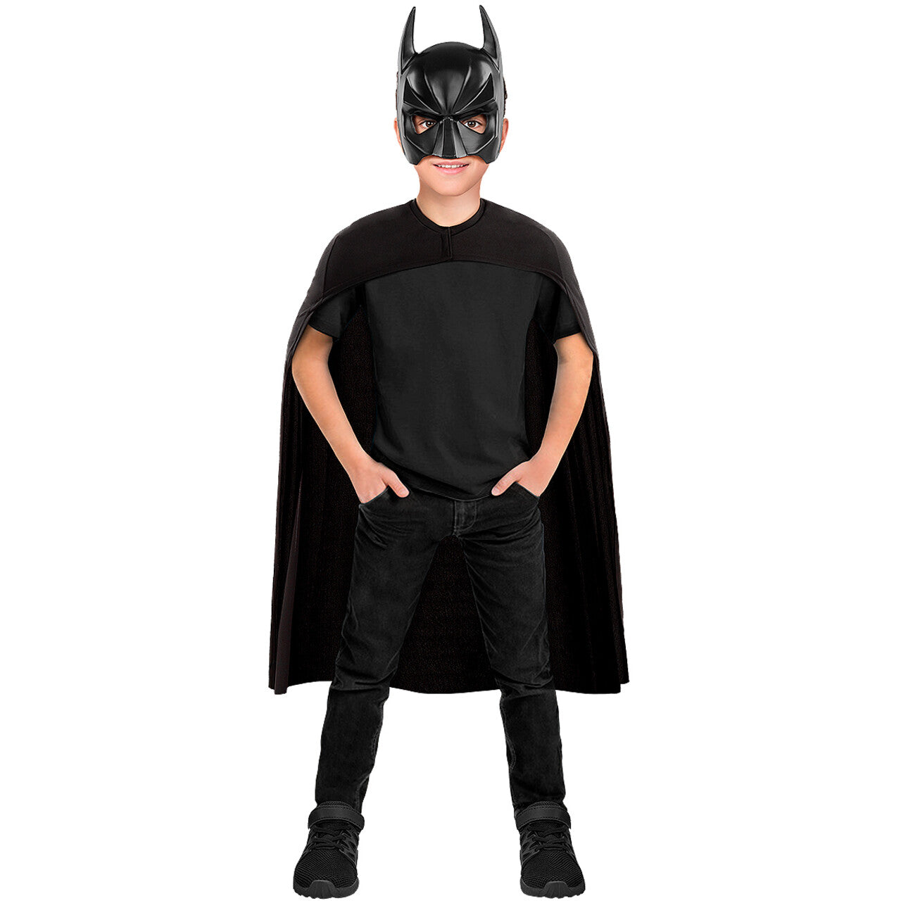 Op deze afbeelding zie je een Accessoires, van het merk Funidelia. Good Hero Batman Masker Kind