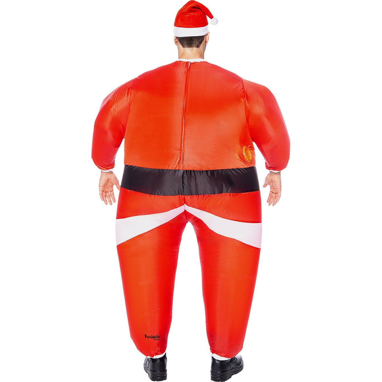 Op deze afbeelding zie je een Kostuums, van het merk Funidelia. Opblaasbare Kerstman Ho Ho Ho Kostuum