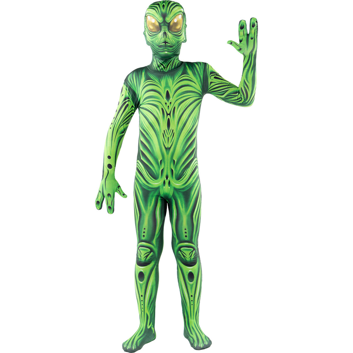 Op deze afbeelding zie je een Kostuums, van het merk Funidelia. Alien Monster Second Skin Jongen Kostuum