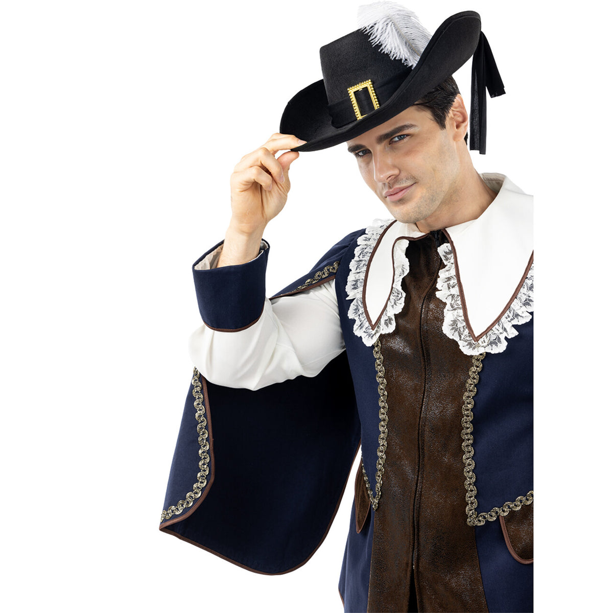 Op deze afbeelding zie je een Accessoires, van het merk Funidelia. Musketier Hoed
