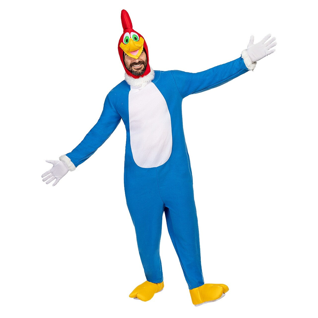 Op deze afbeelding zie je een Kostuums, van het merk Funidelia. Razendsnelle Woody Woodpecker Kostuum