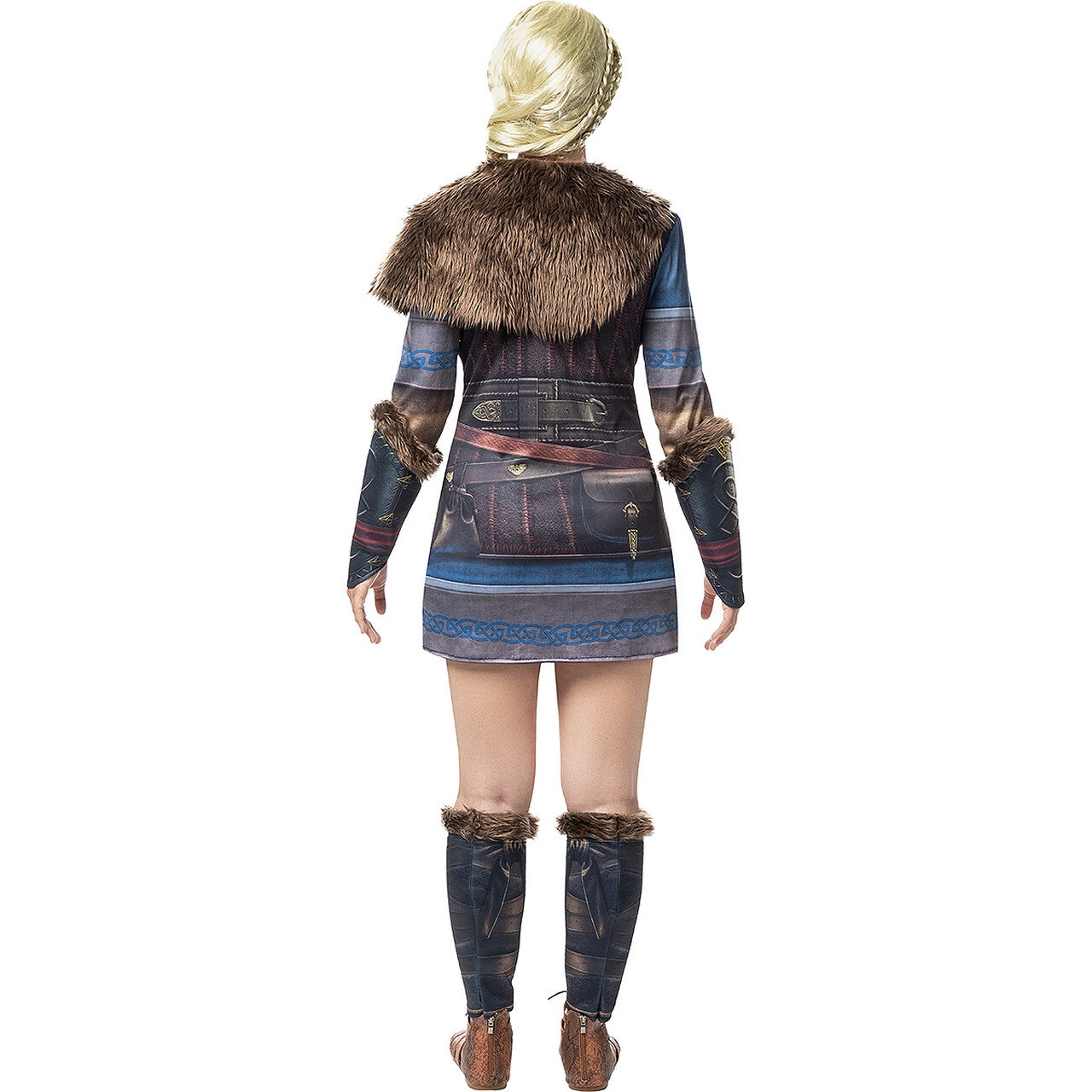 Op deze afbeelding zie je een Kostuums, van het merk Funidelia. Assassins Creed Valhalla De Onverschrokken Krijger Vrouw Kostuum