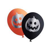 Op deze afbeelding zie je een Decoratie, van het merk Funidelia. Latex Ballonnen Happy Halloween 8 Stuks