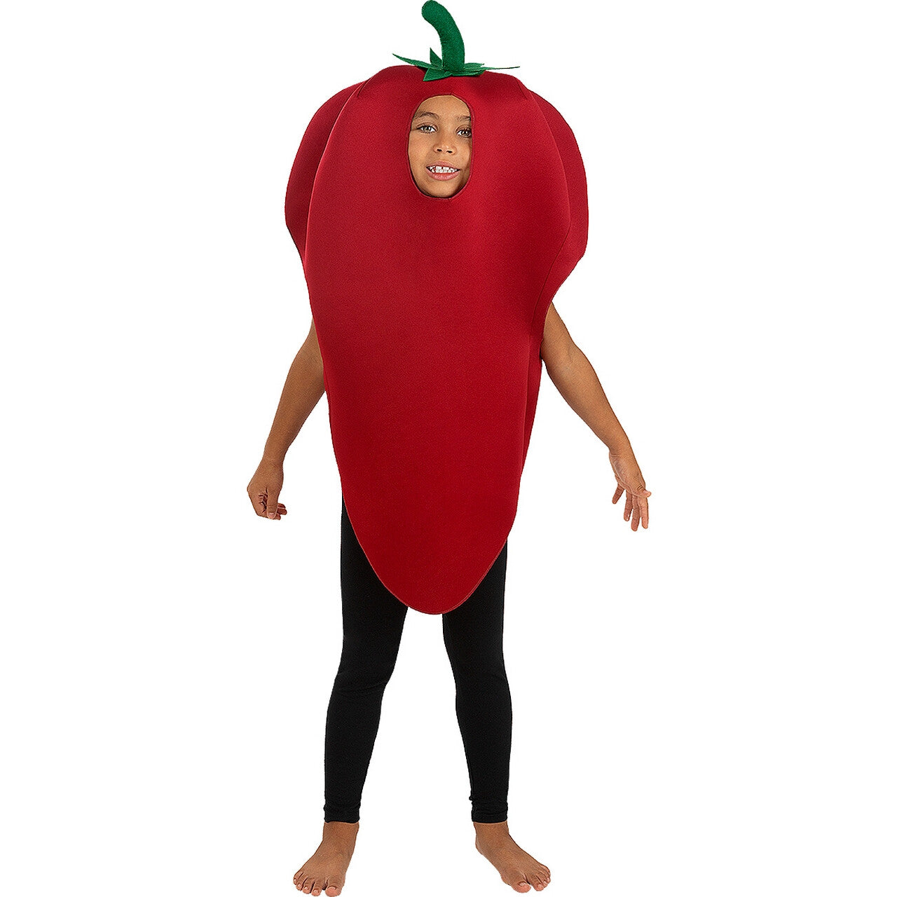 Op deze afbeelding zie je een Kostuums, van het merk Funidelia. Spicey Hot Chilli Pepper Kind Kostuum