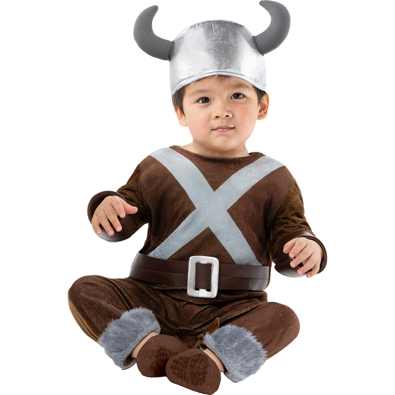 Op deze afbeelding zie je een Kostuums, van het merk Funidelia. Stoere Mini Viking Jongen Kostuum