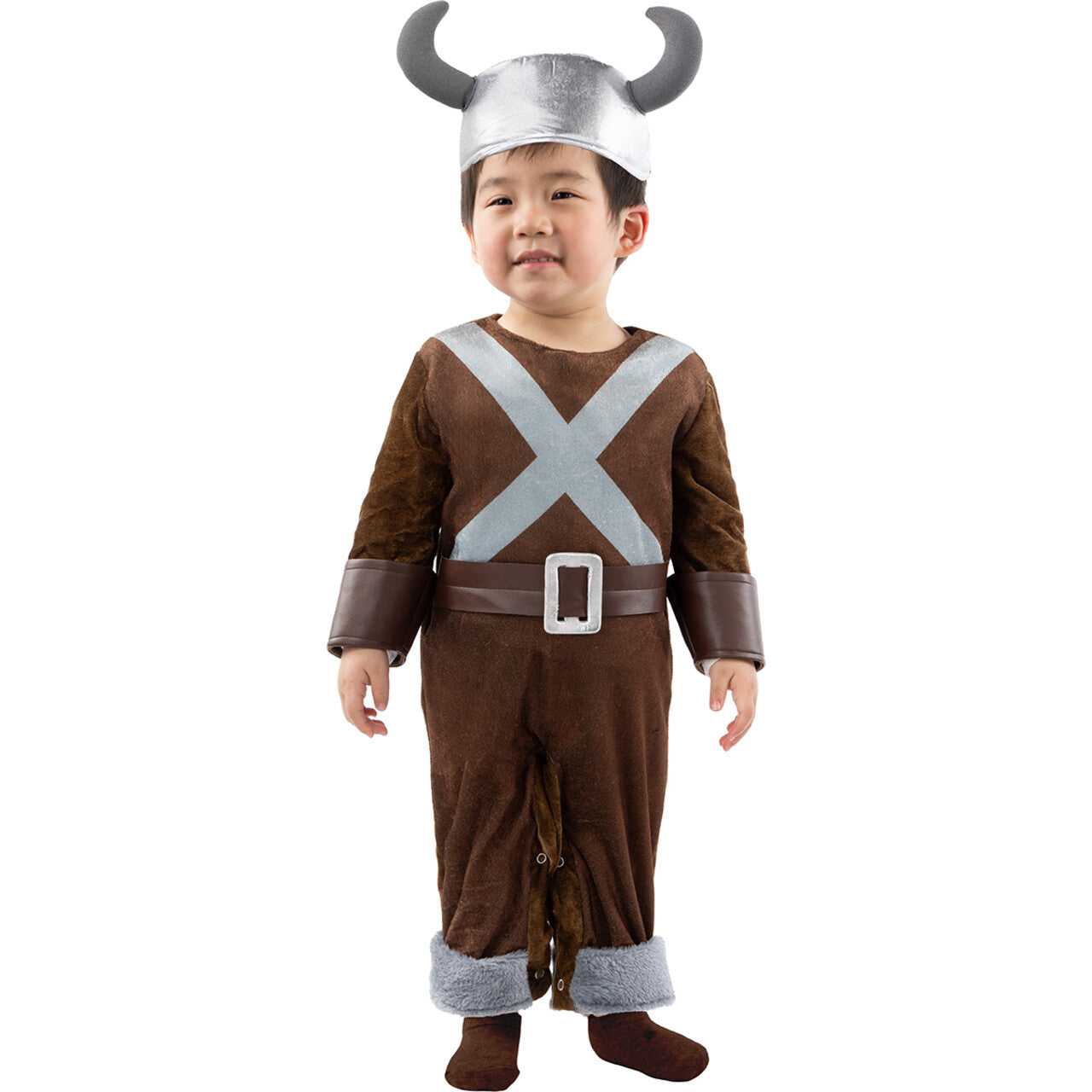 Op deze afbeelding zie je een Kostuums, van het merk Funidelia. Stoere Mini Viking Jongen Kostuum