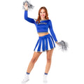 Born To Cheer USA Cheerleader Vrouw Kostuum