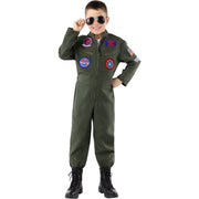 Op deze afbeelding zie je een Kostuums, van het merk Funidelia. Top Gun Aviator Jongen Kostuum