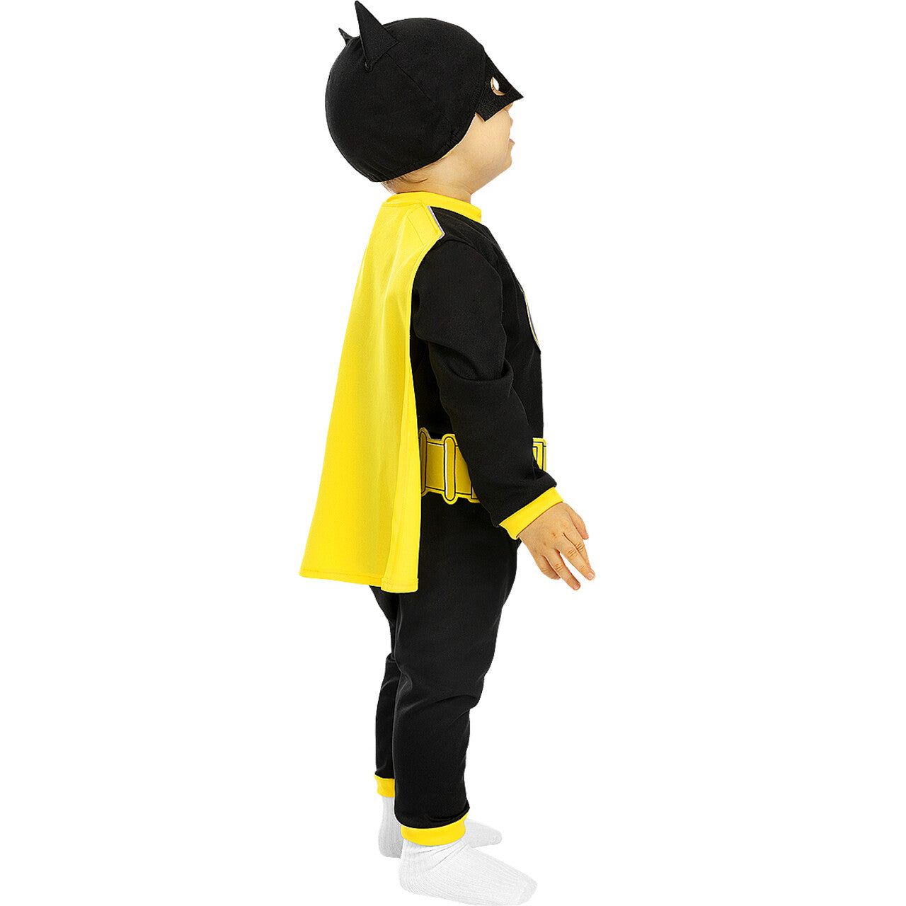Op deze afbeelding zie je een Kostuums, van het merk Funidelia. Kleine Wereldredder Batman™ Kind Kostuum