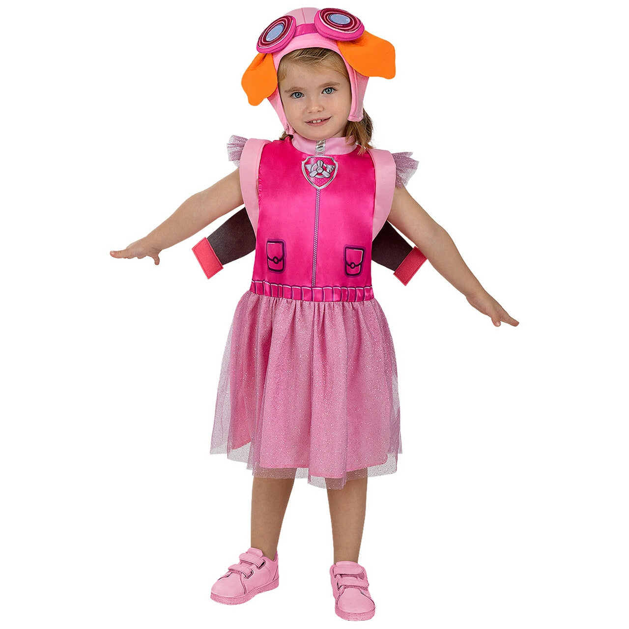 Op deze afbeelding zie je een Kostuums, van het merk Funidelia. Superpup Paw Patrol Skye Meisje Kostuum