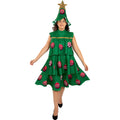 Versierd Tot De Top Kerstboom Vrouw Kostuum