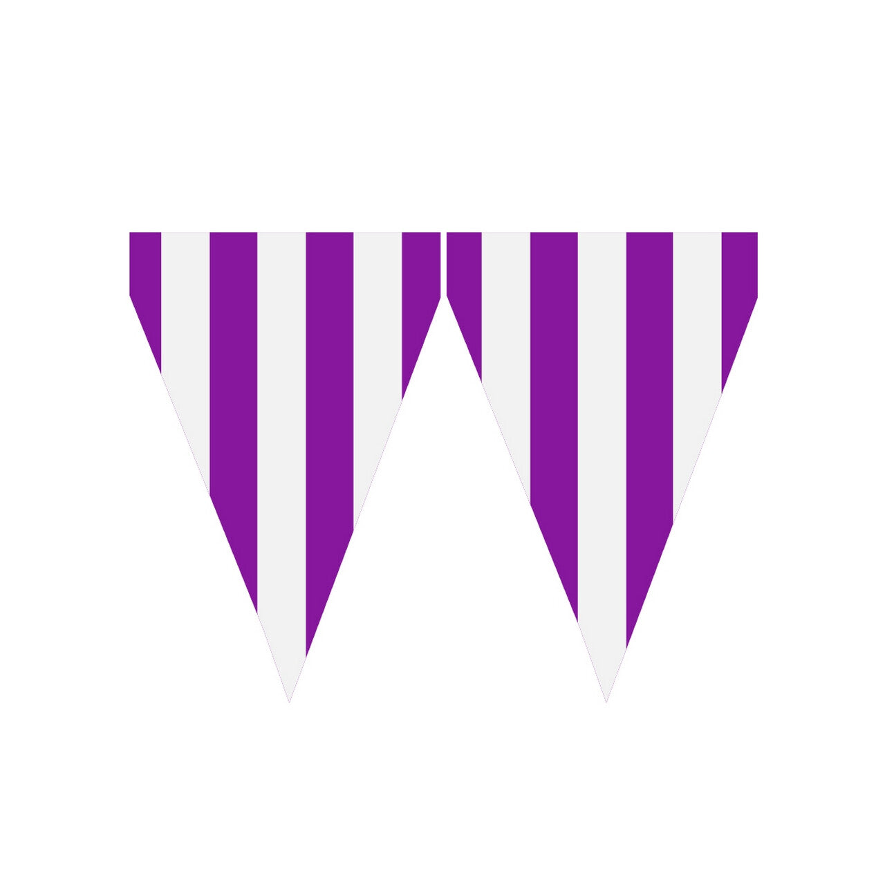 Op deze afbeelding zie je een Decoratie, van het merk Funidelia. Purple Party Vlaggenlijn 9 Wimpels 3 Meter