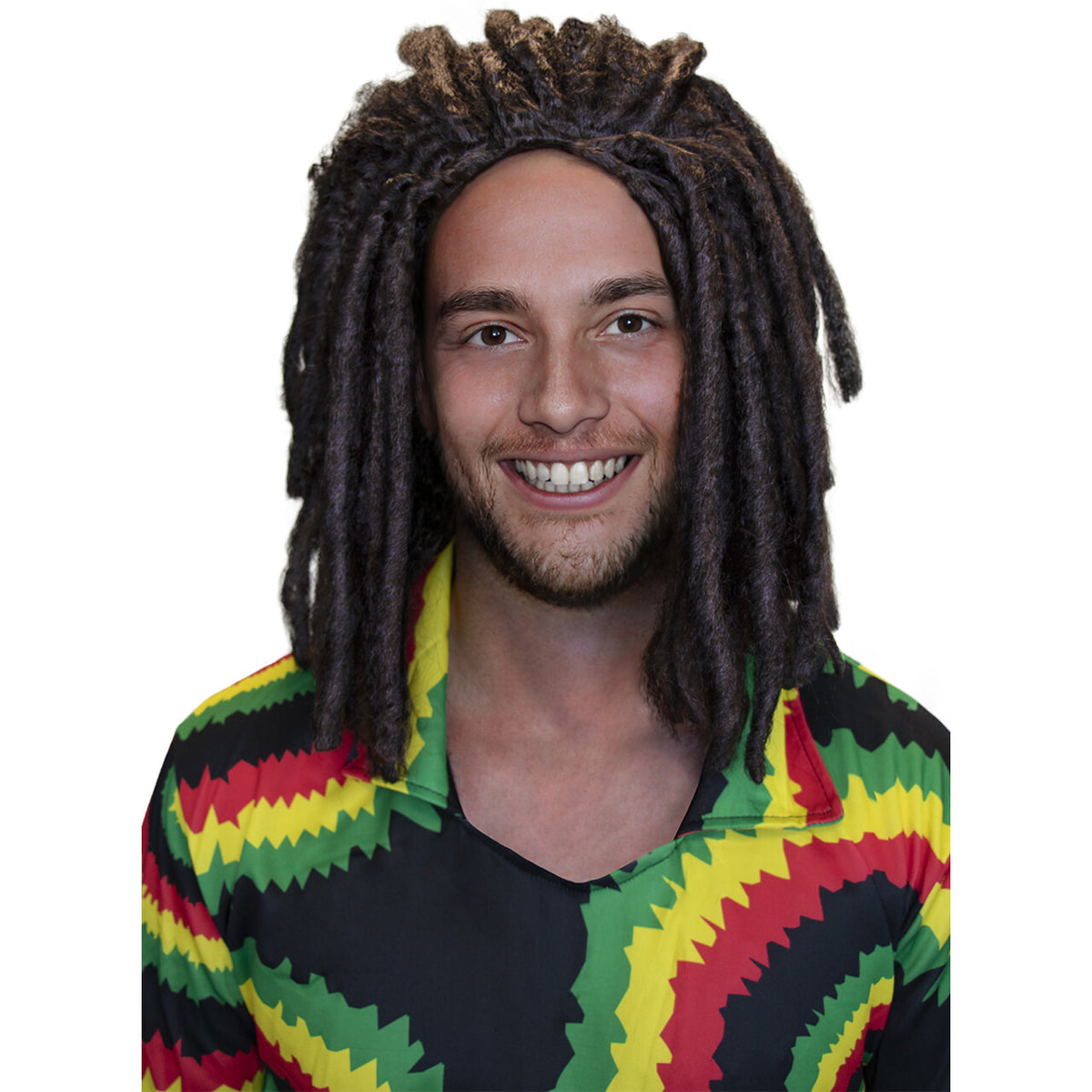Op deze afbeelding zie je een Accessoires, van het merk Funidelia. Rastafarian Pruik