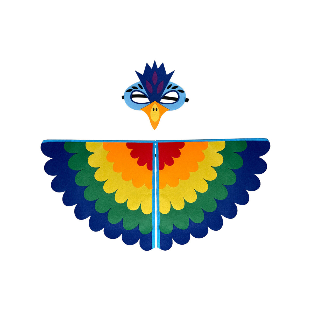 Op deze afbeelding zie je een Kostuums, van het merk Funidelia. Birdie Wings Kind Kostuum