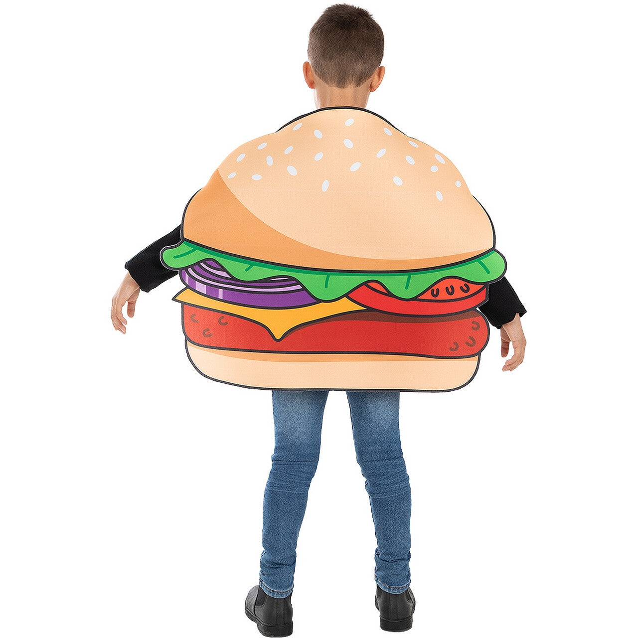 Op deze afbeelding zie je een Kostuums, van het merk Funidelia. Heerlijk Hamburger Hapje Kind Kind Kostuum