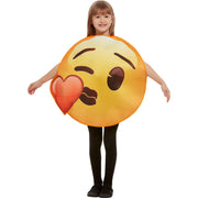 Op deze afbeelding zie je een Kostuums, van het merk Funidelia. Hart-Kusje Emoji Kind Kostuum