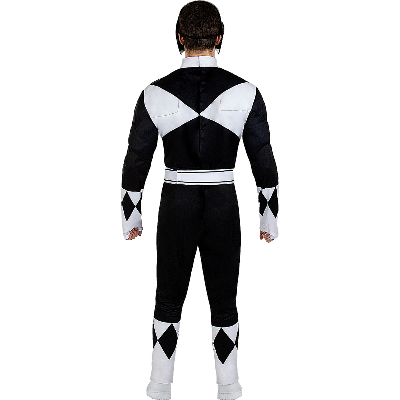 Op deze afbeelding zie je een Kostuums, van het merk Funidelia. Zwarte Power Ranger Zack Man Kostuum