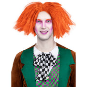 Op deze afbeelding zie je een Accessoires, van het merk Funidelia. Doorgeslagen Professor Mad Hatter Pruik Oranje