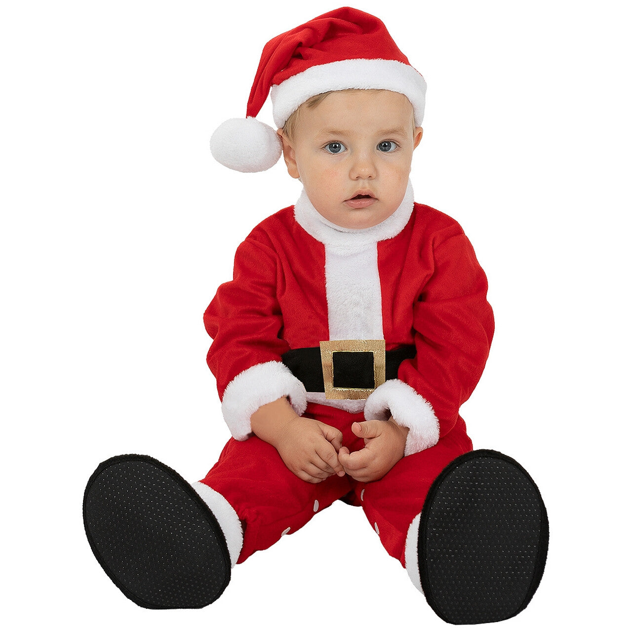 Op deze afbeelding zie je een Kostuums, van het merk Funidelia. Deluxe Baby Santa Jongen Kostuum