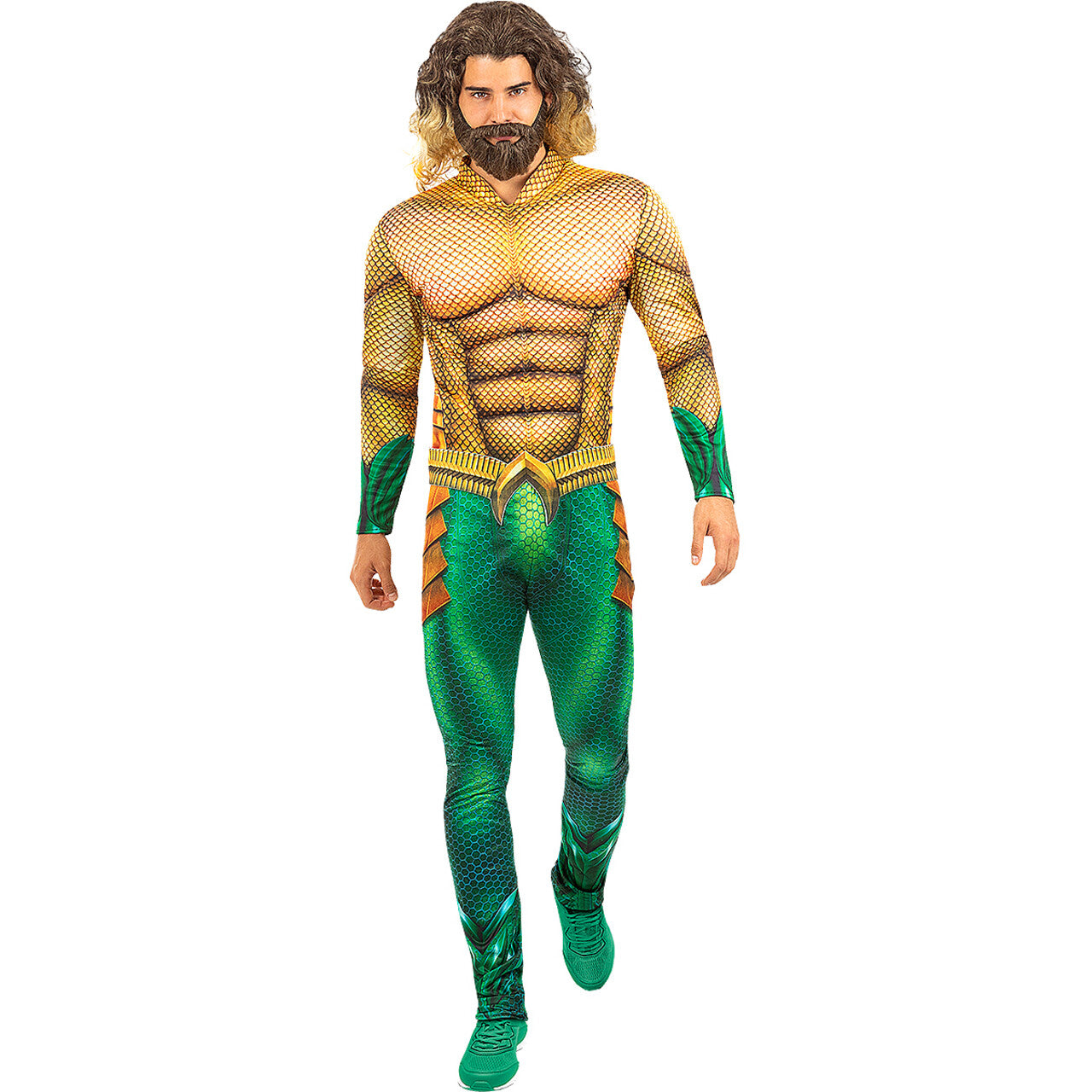 Op deze afbeelding zie je een Kostuums, van het merk Funidelia. Aquaman Jason Kostuum