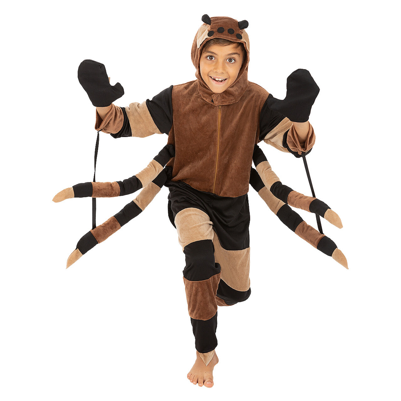 Op deze afbeelding zie je een Kostuums, van het merk Funidelia. Tarantula Mega Spin Kind Kostuum