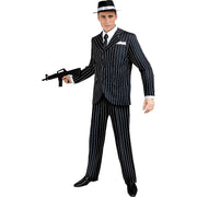Op deze afbeelding zie je een Kostuums, van het merk Funidelia. Roaring 20s Gangster Mr Maffia Man Kostuum
