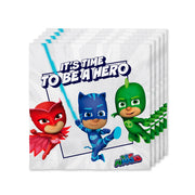 Op deze afbeelding zie je een Decoratie, van het merk Funidelia. 16 Pj Masks Servetten, 33 X 33cm