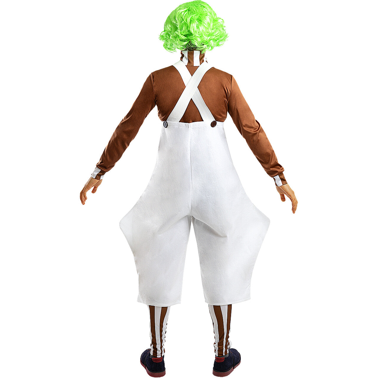 Op deze afbeelding zie je een Kostuums, van het merk Funidelia. Onweerstaanbare Oompa-Loompa Man Kostuum