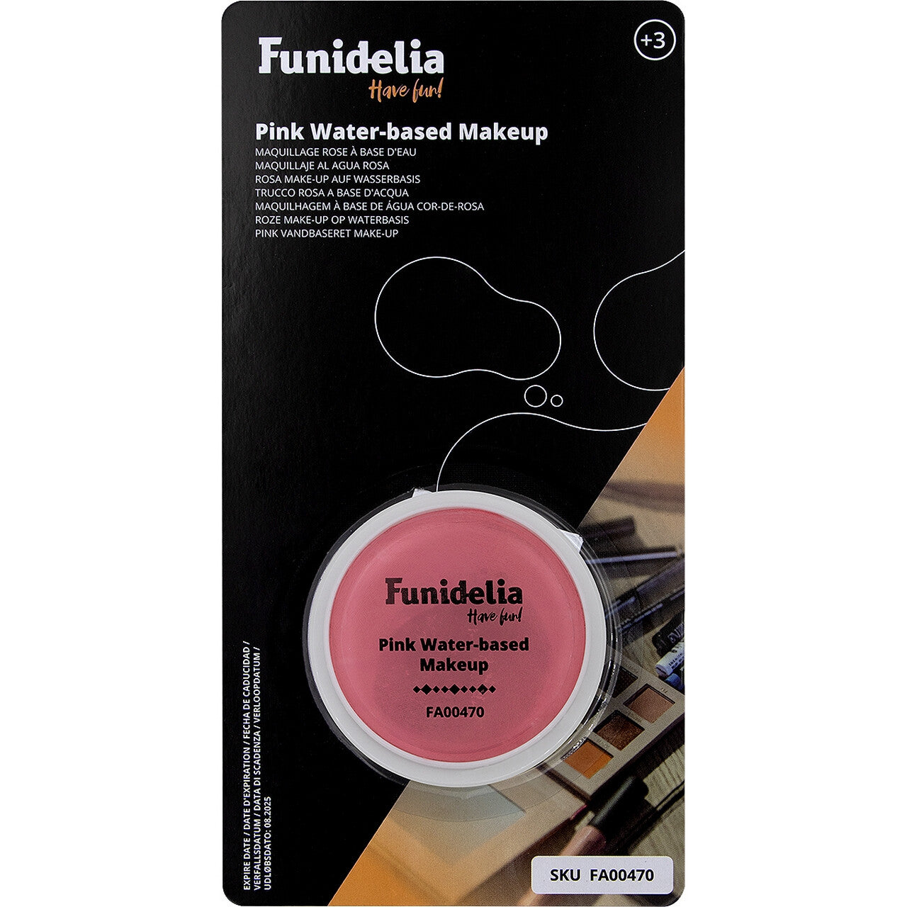 Op deze afbeelding zie je een Accessoires, van het merk Funidelia. Schmink Make Up Roze Waterbasis 96 Gram
